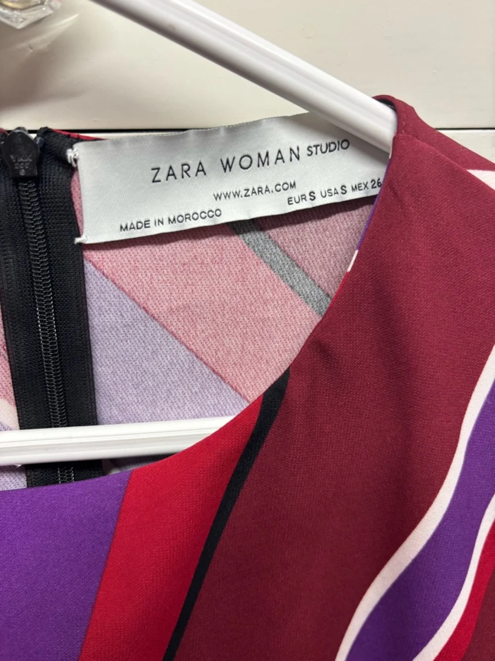 Zara Multicolor Striped Sleeveless Dress Top - Picture 3 of 3